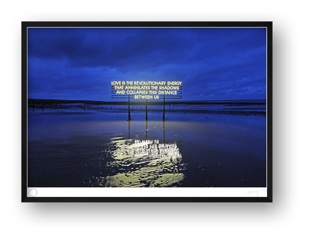 LOVE IS THE REVOLUTIONARY ENERGY — framed