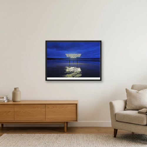 LOVE IS THE REVOLUTIONARY ENERGY — A1 (84×59cm, 33×23") Black Frame