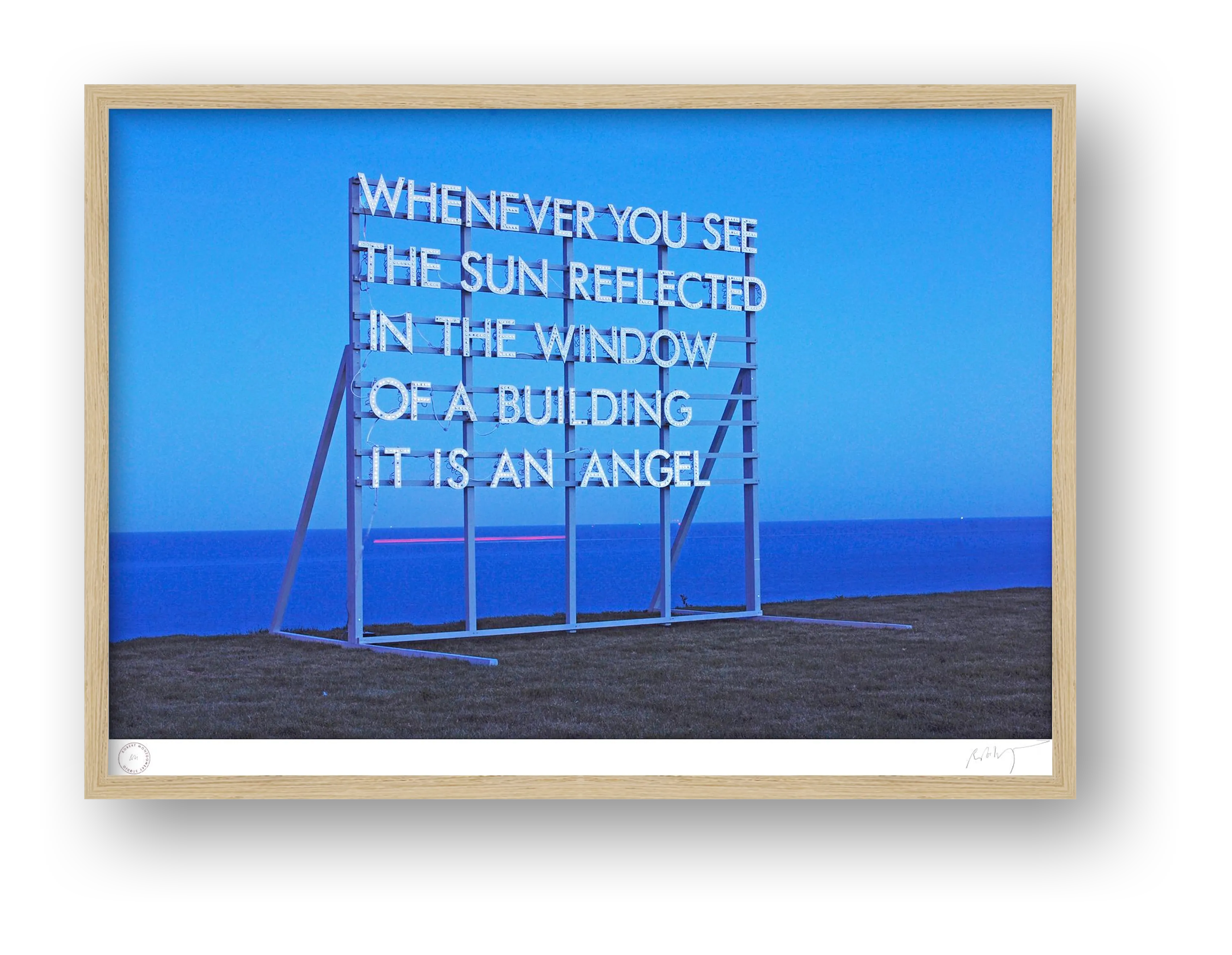 WHENEVER YOU SEE THE SUN — framed